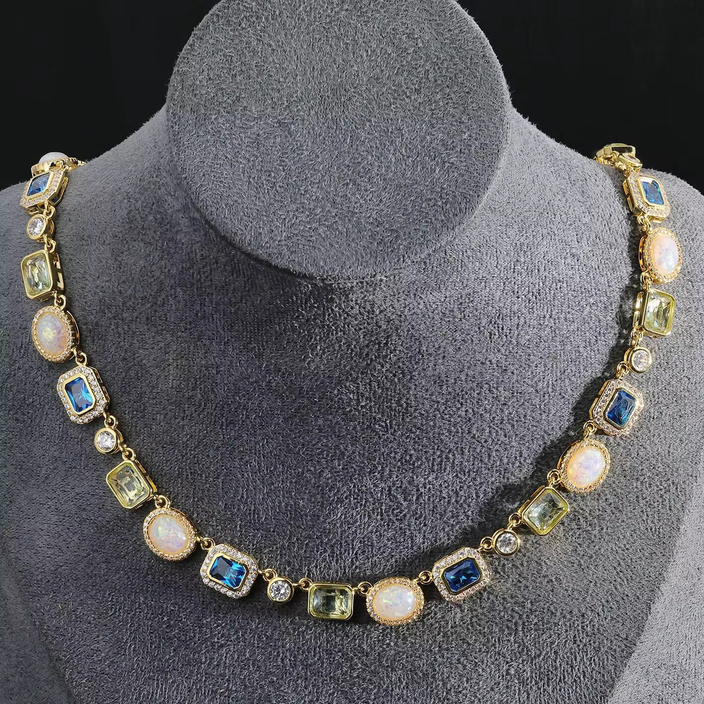 Sapphire Pearl Necklace