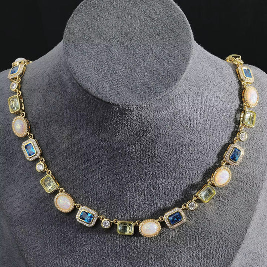 Sapphire Pearl Necklace