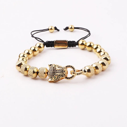 Luxury Stainless Steel Leopard Bracelet
