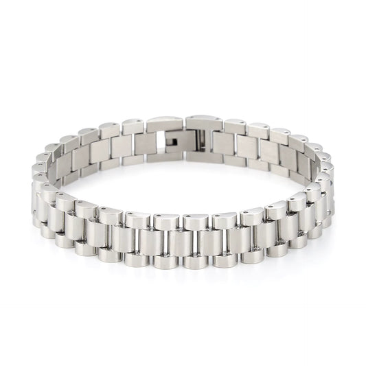 Emir Stainless Steel Bracelet Silver