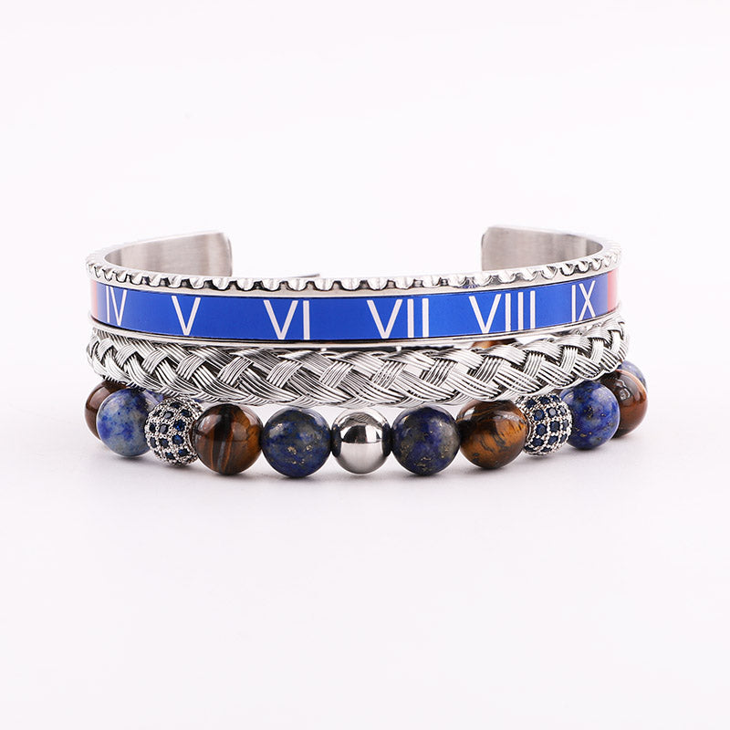 Midnight Tiger Set Silver.