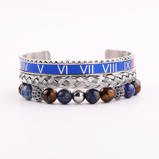 Midnight Tiger Set Silver.