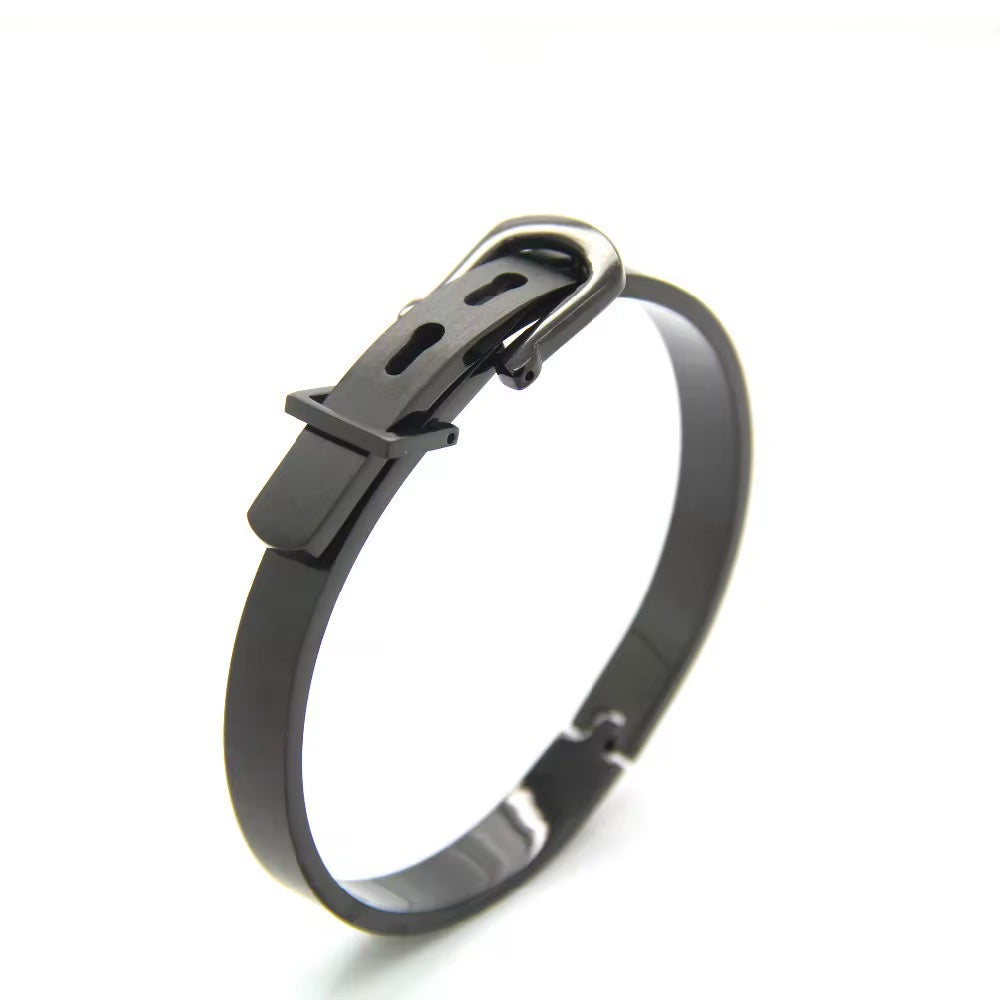 Black Buckle Bangle
