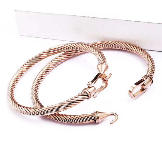 Golden Horseshoe Buckle Cuff
